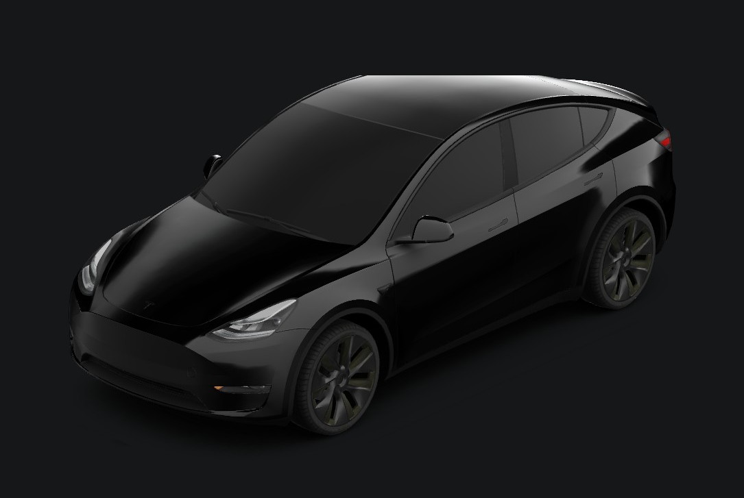 2024 Model Y Long Range AWD in Solid Black